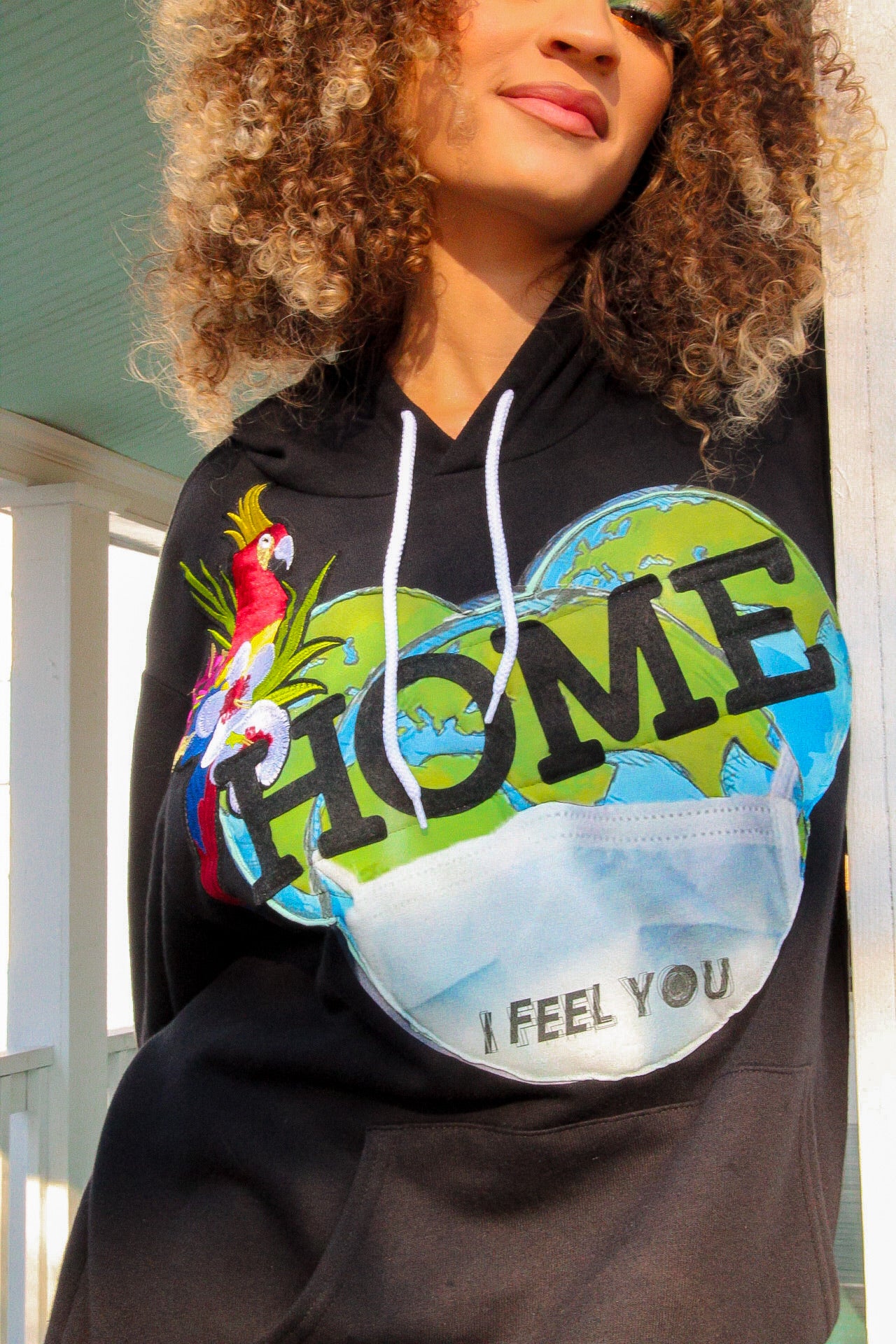 HOME Tropics Hoodie Black